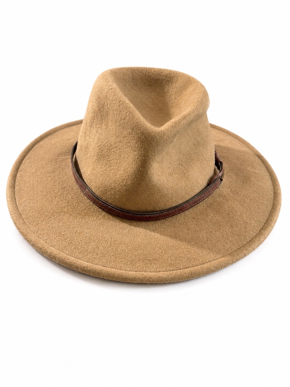 Stetson Crushable Wool Hat - Black with Tan Interior size Small Bozeman.